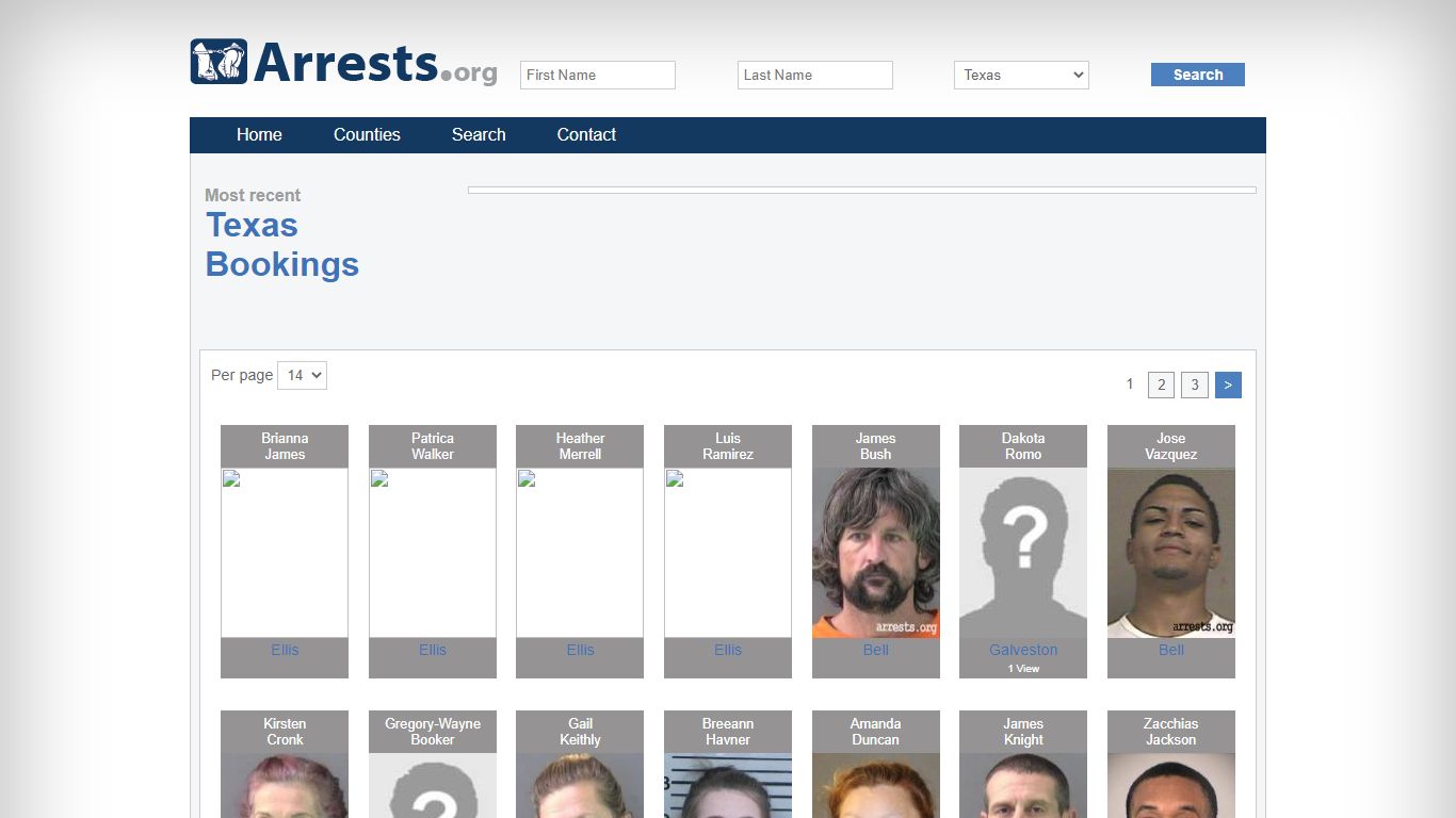 Texas Arrests and Inmate Search